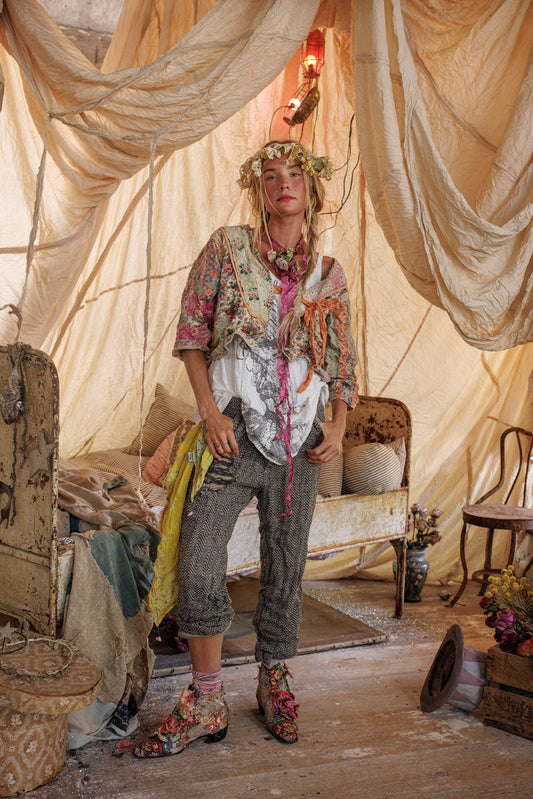 Kalamkari Andhra Jacket in Wonderland by Magnolia Pearl