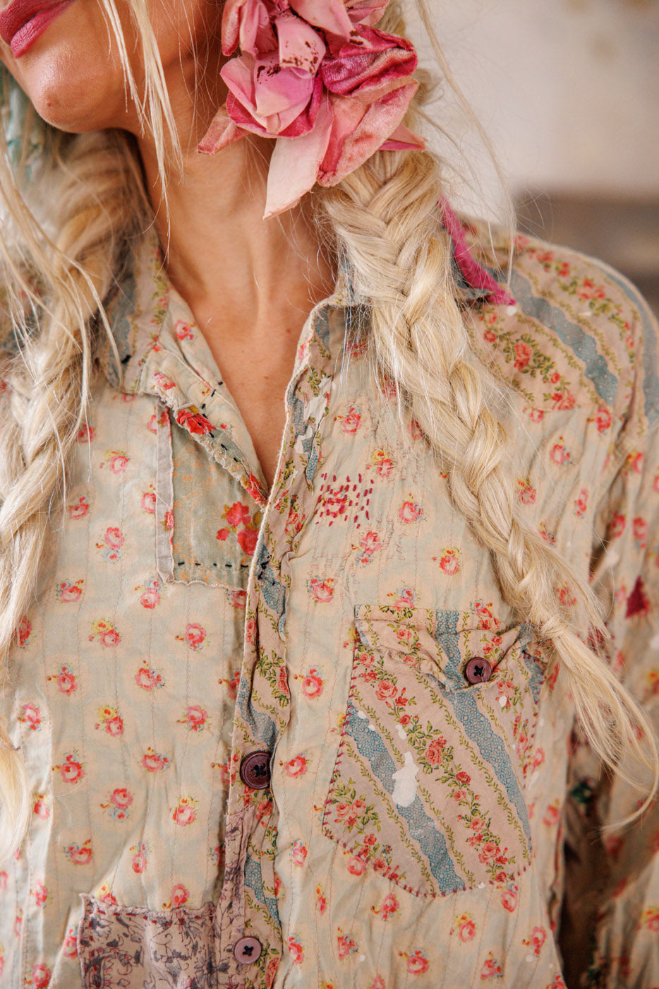 Kelly Western Shirt in Mon Cheri by Magnolia Pearl in Shea