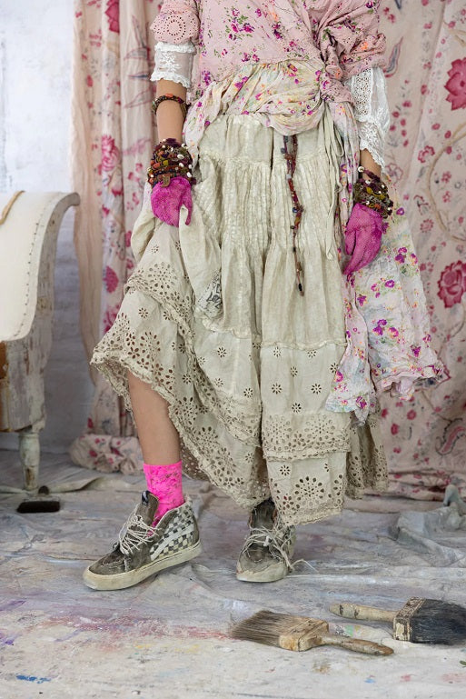 Eyelet Hilma Skirt in Swan by Magnolia Pearl