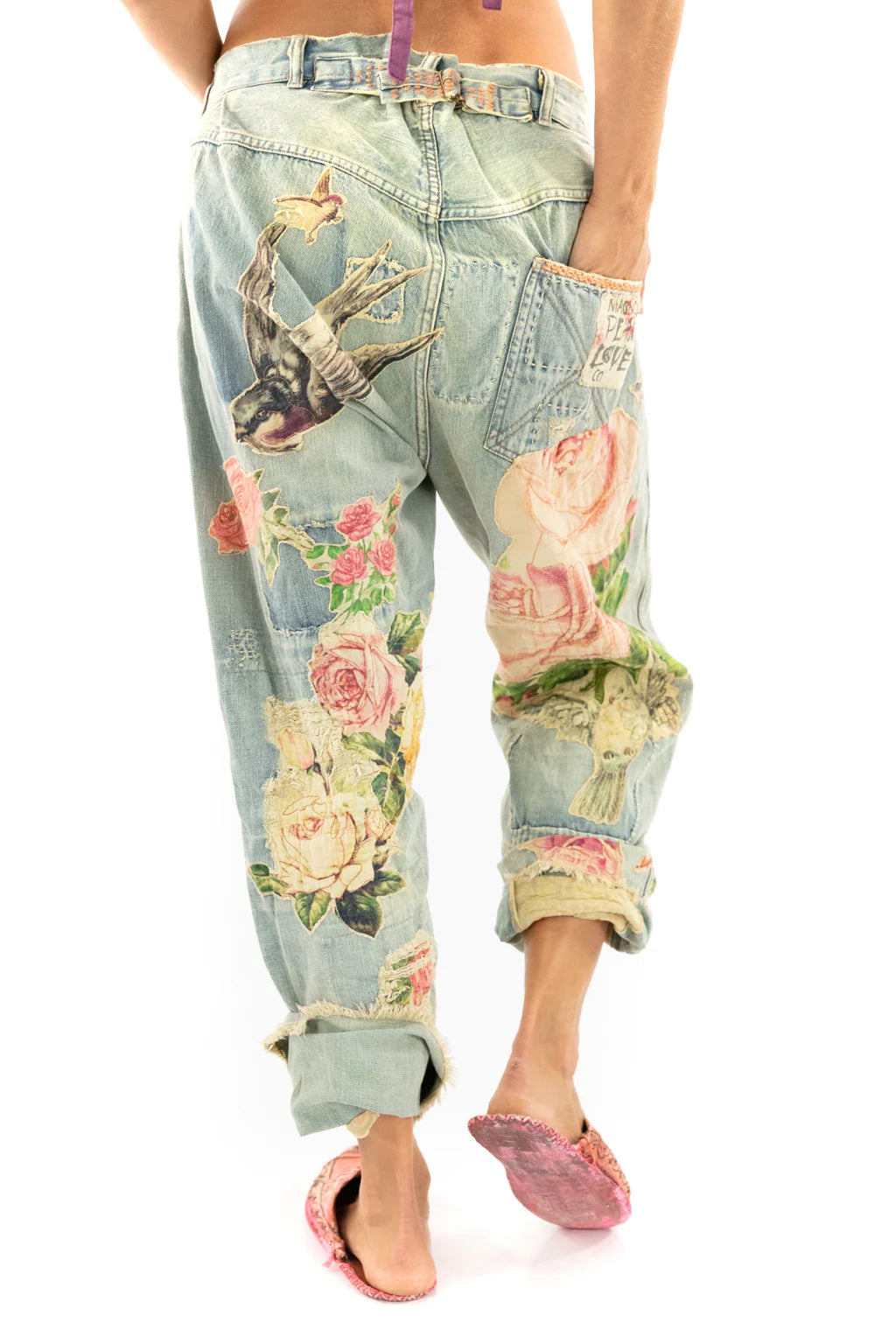 Bird Applique Miner Denims by Magnolia Pearl
