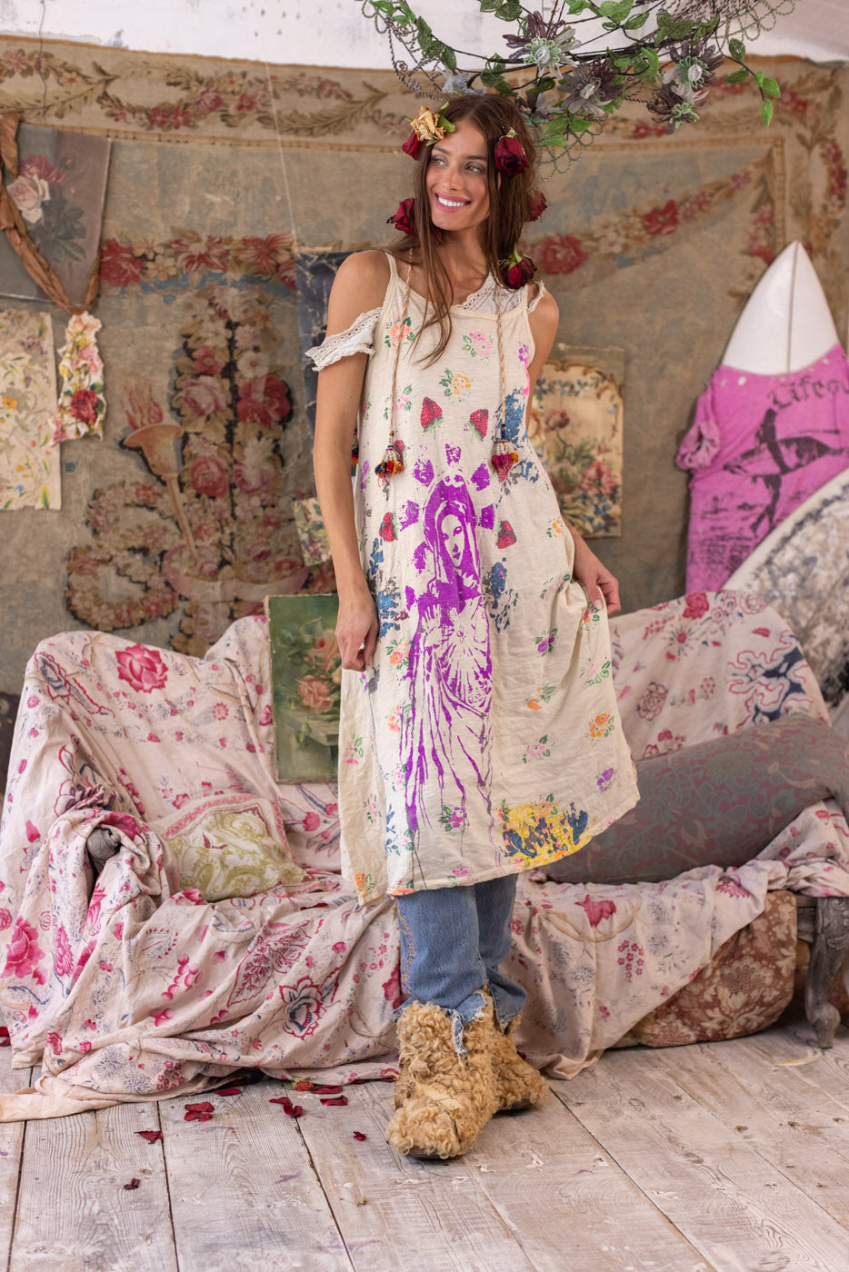 Paola Lana Tank Dress in Spring Joy by Magnolia Pearl