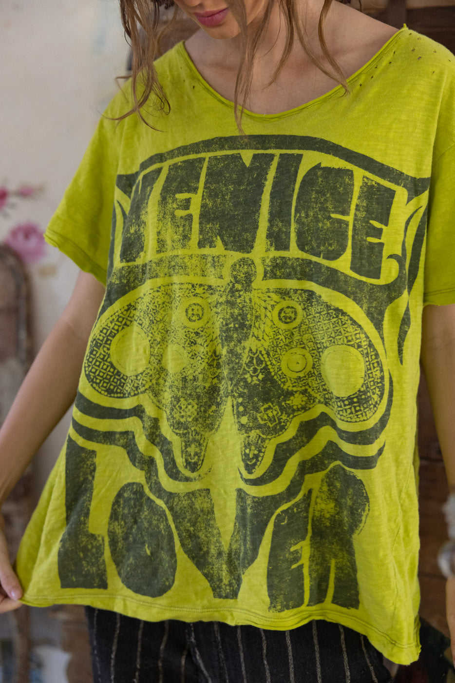 Venice Lover Butterfly T in Yellow Plum by Magnolia Pearl