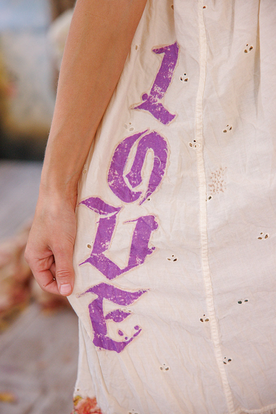 Eyelet Avril Tank Dress in Moonlight by Magnolia Pearl