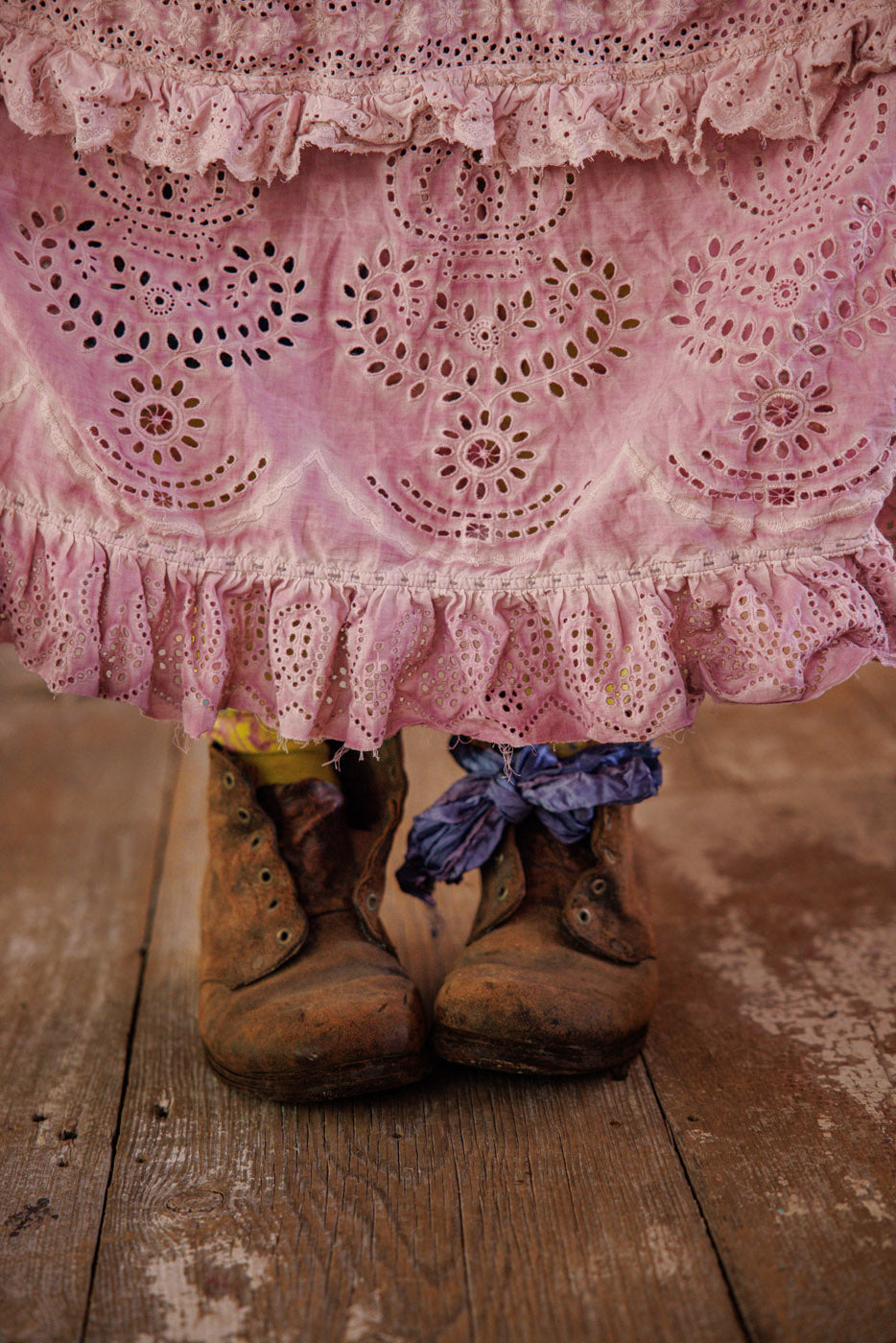 Eyelet Pissarro Skirt in Lychee Blossom by Magnolia Pearl