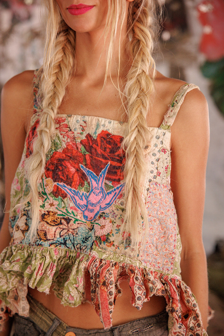 Patchwork Catalina Tank in Alouettes by Magnolia Pearl