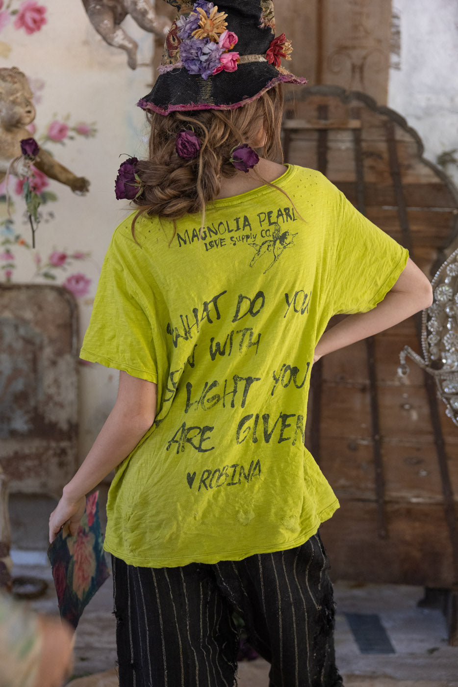 Venice Lover Butterfly T in Yellow Plum by Magnolia Pearl