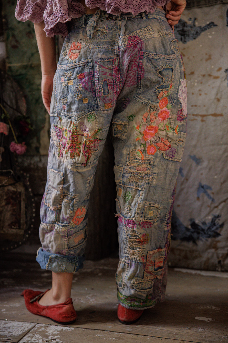 Lady Musette Denims in Washed Indigo by Magnolia Pearl