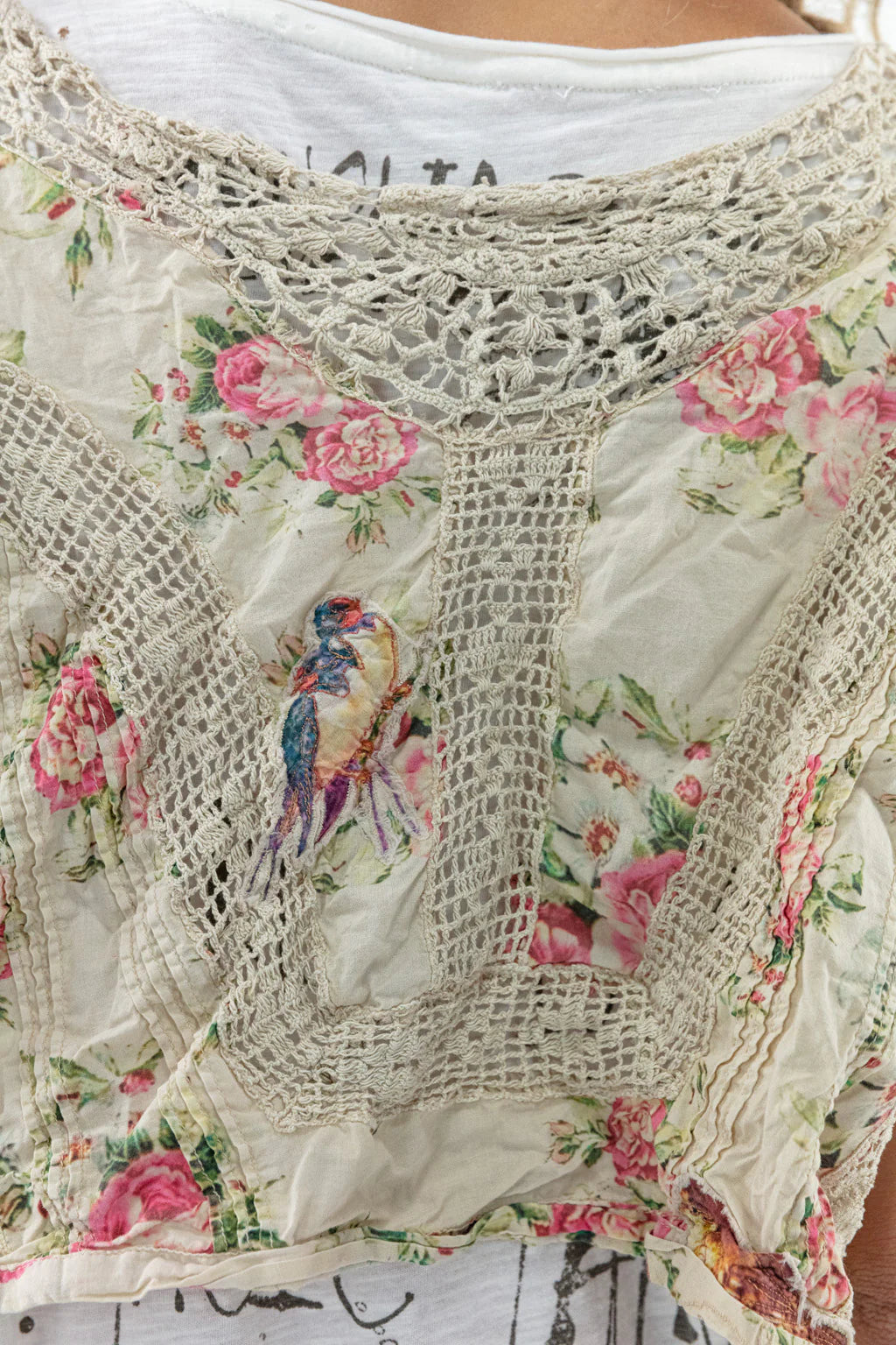 Floral Dejah Cropped Blouse by Magnolia Pearl