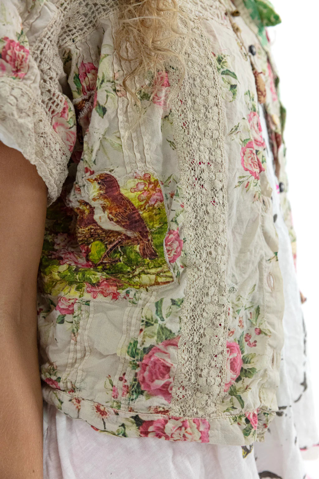 Floral Dejah Cropped Blouse by Magnolia Pearl