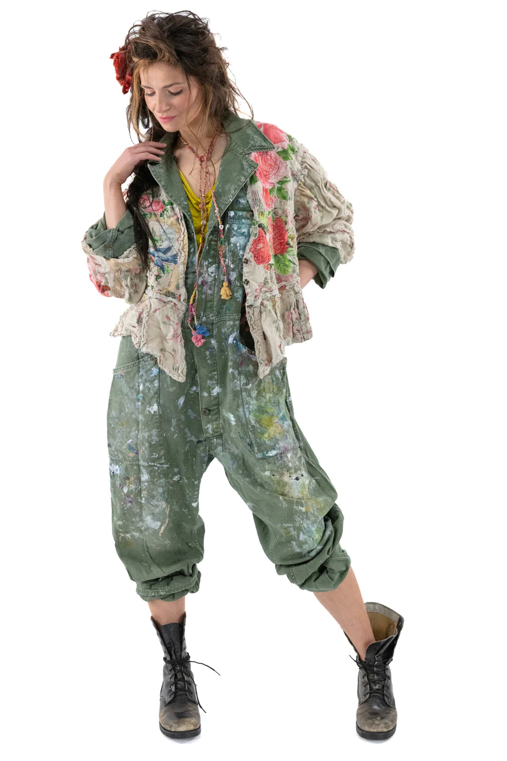 Floral Applique Monique Jacket by Magnolia Pearl