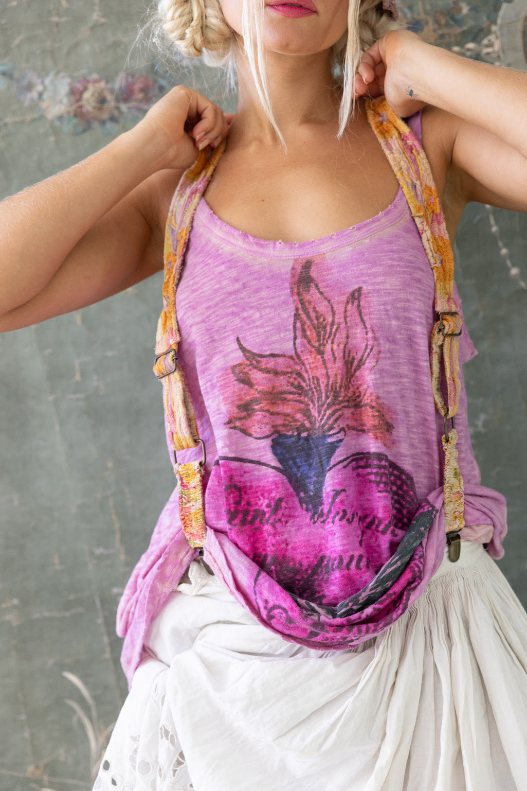 Embroided Shea Suspenders in Deelite by Magnolia Pearl