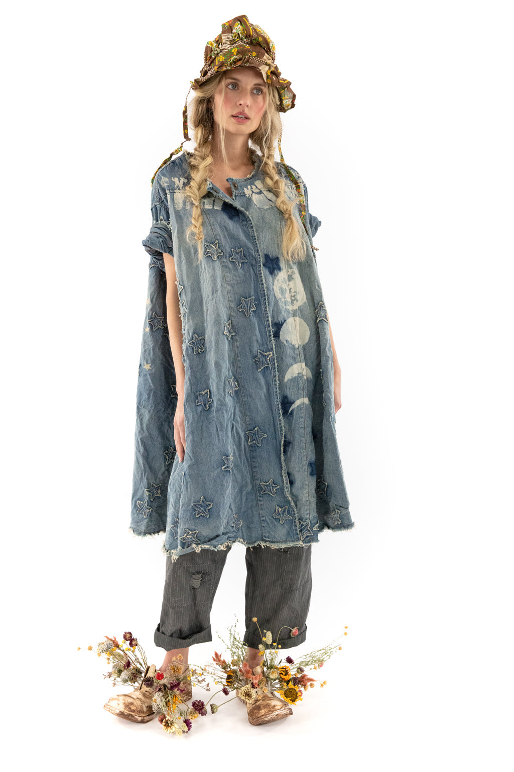 Denim Star Applique Coat by Magnolia Pearl The Vintage Garden