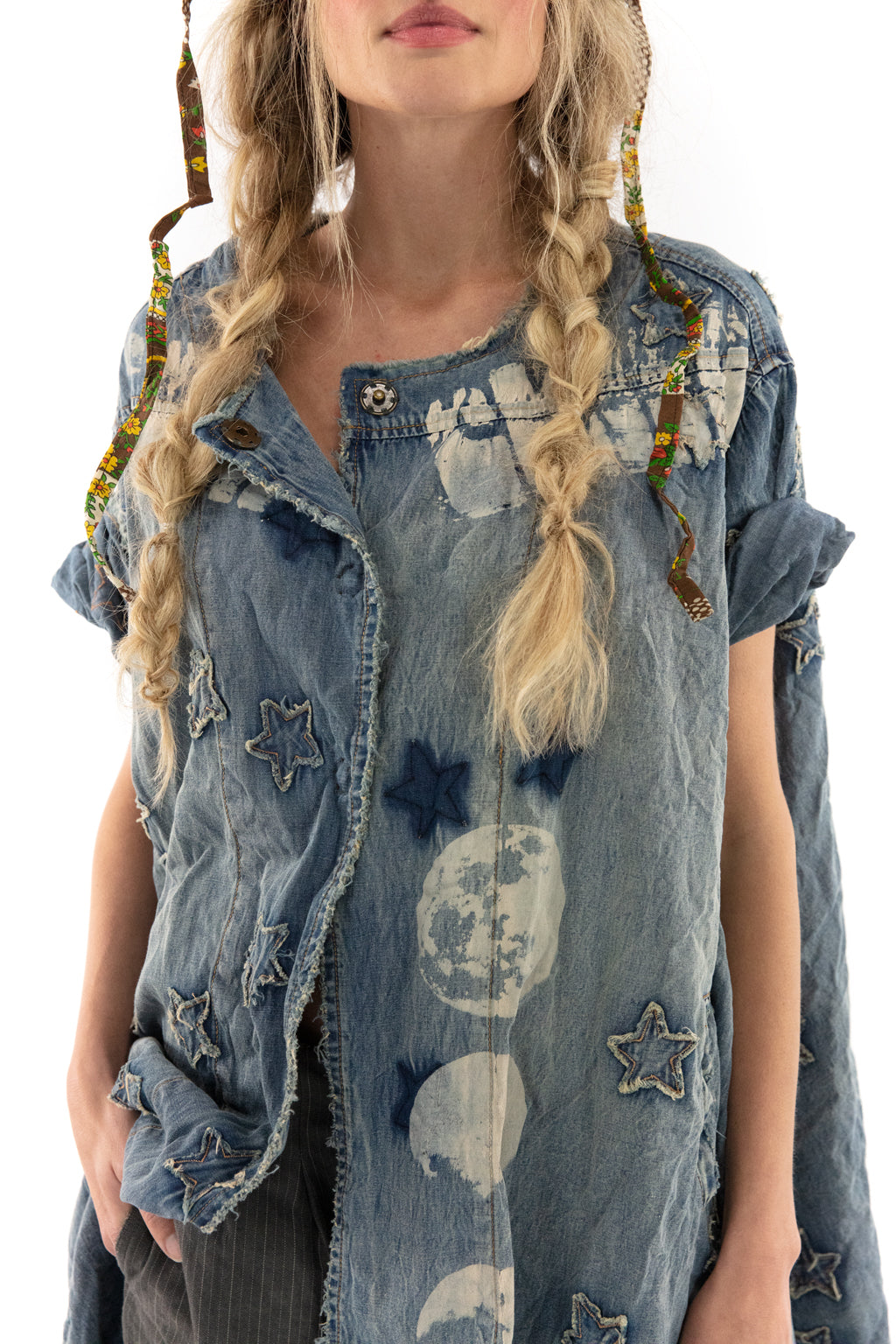 Denim Star Applique Coat by Magnolia Pearl The Vintage Garden