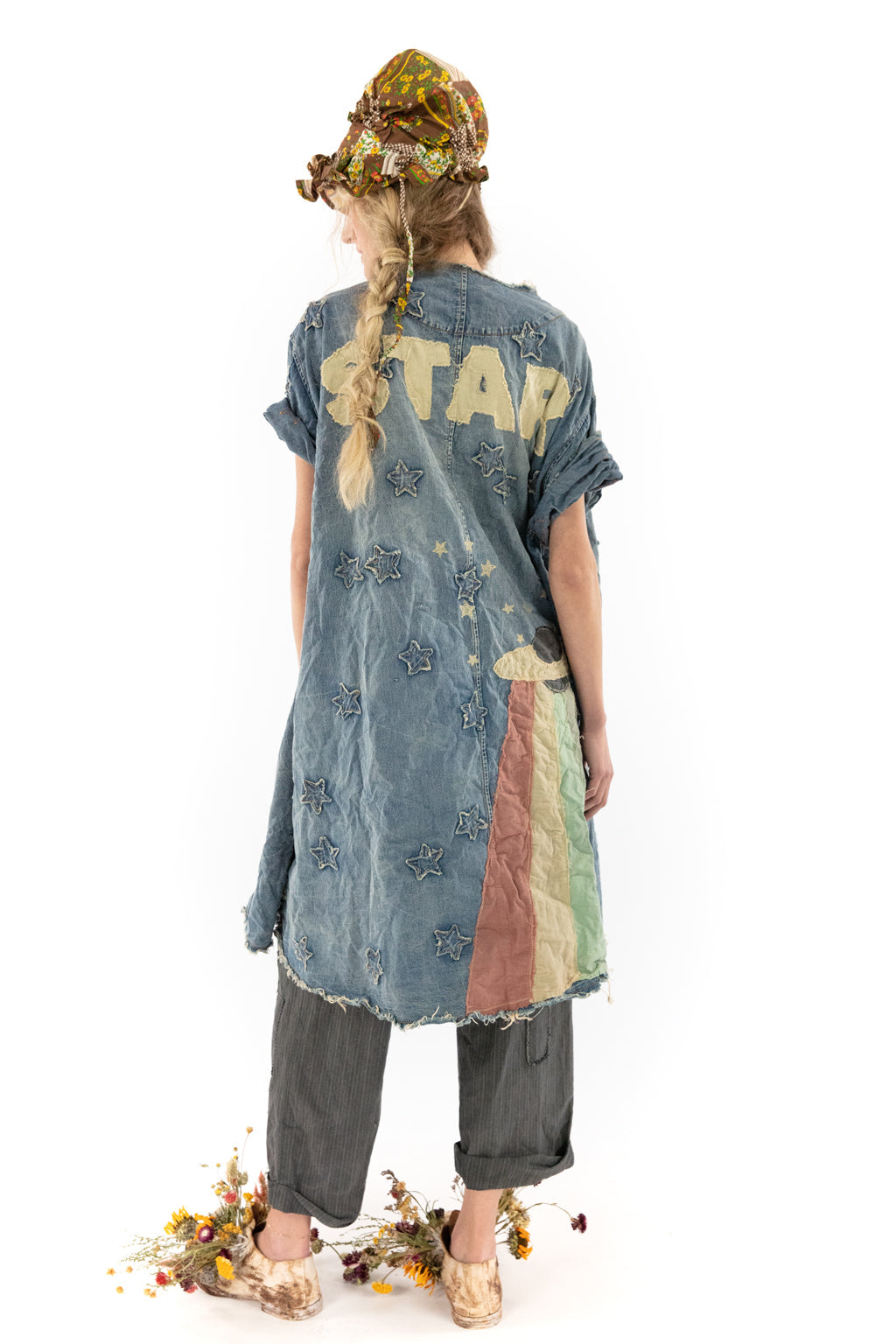Denim Star Applique Coat by Magnolia Pearl The Vintage Garden