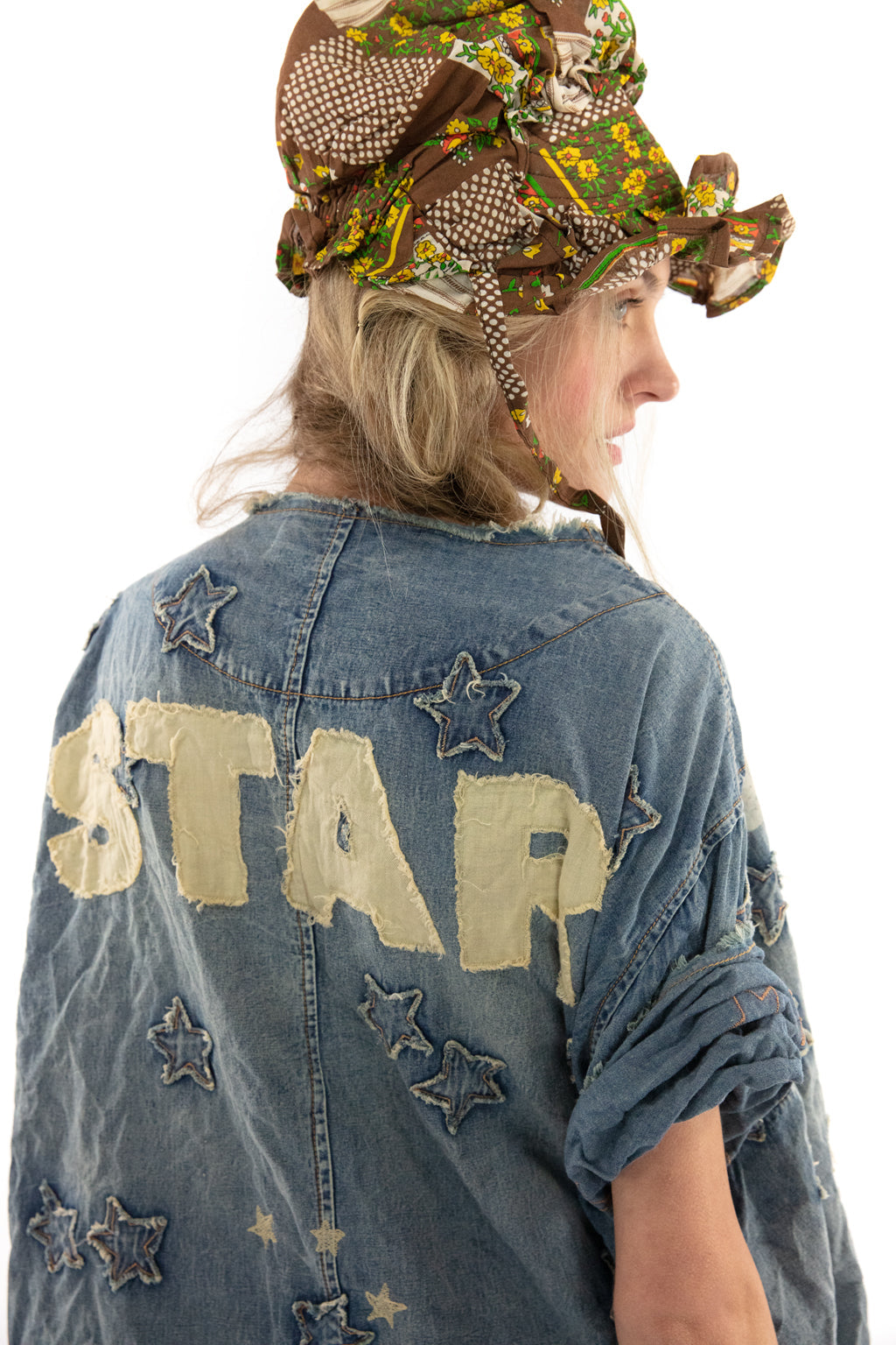 Denim Star Applique Coat by Magnolia Pearl The Vintage Garden
