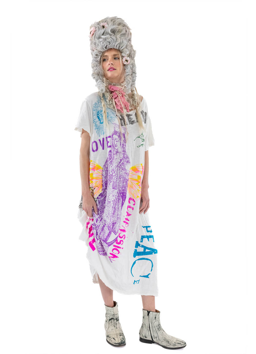 Sacred Heart Graffiti T Dress by Magnolia Pearl