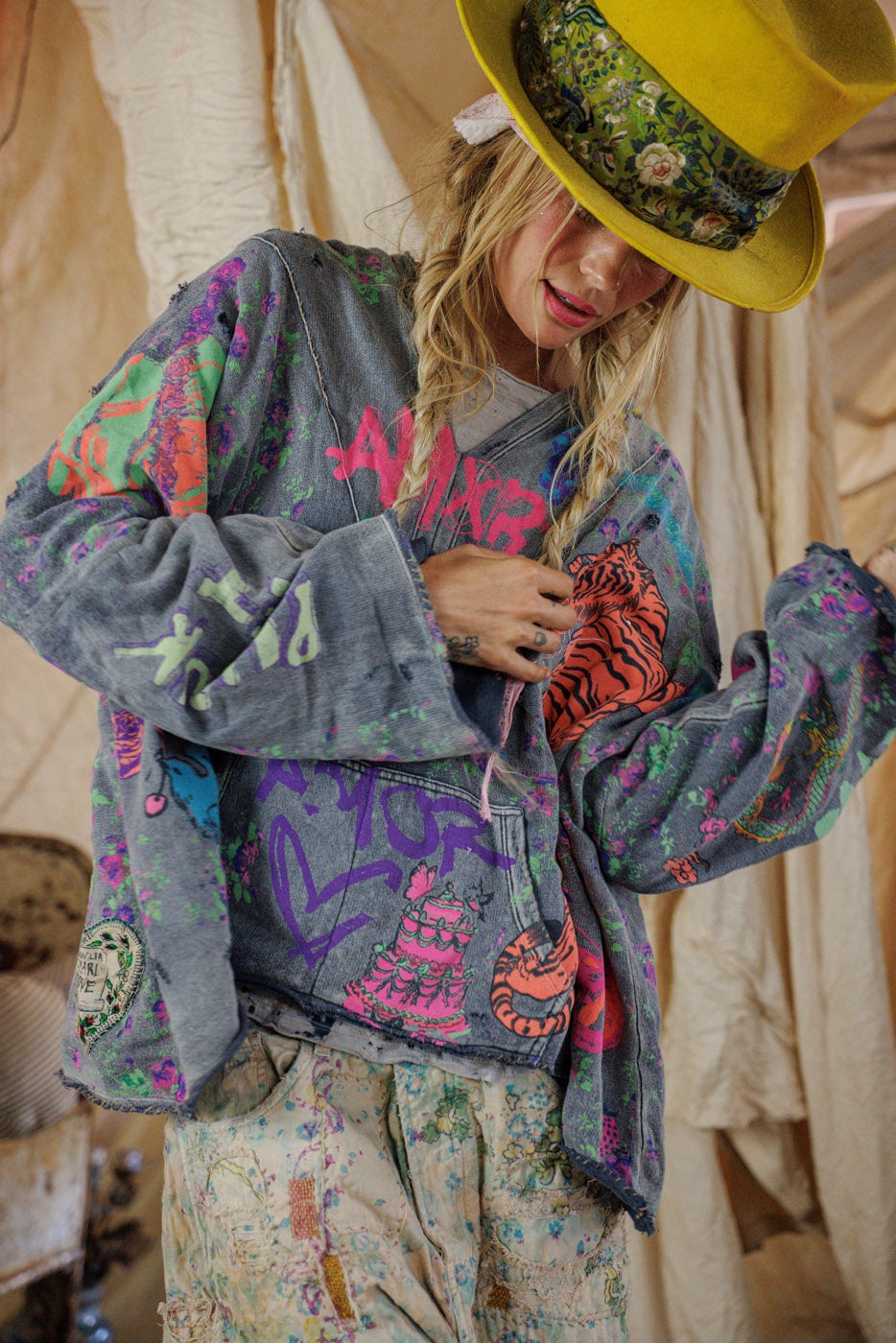 Graphics Raji Hoodie in Prince by Magnolia Pearl