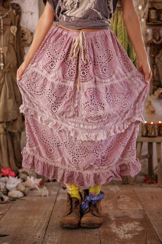 Eyelet Pissarro Skirt in Lychee Blossom by Magnolia Pearl