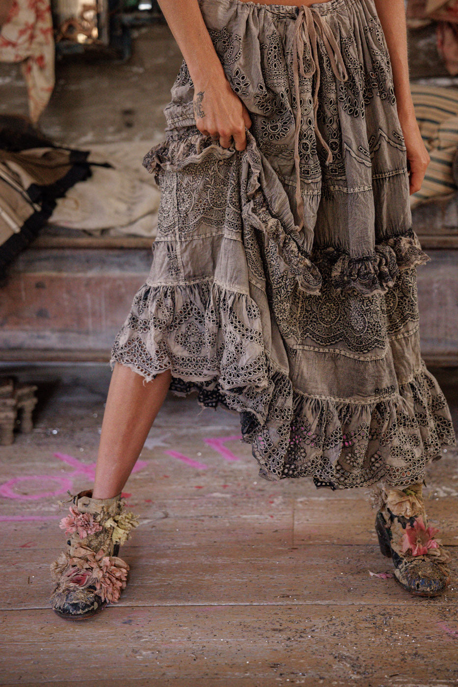 Eyelet Pissarro Skirt in Ozzy by Magnolia Pearl