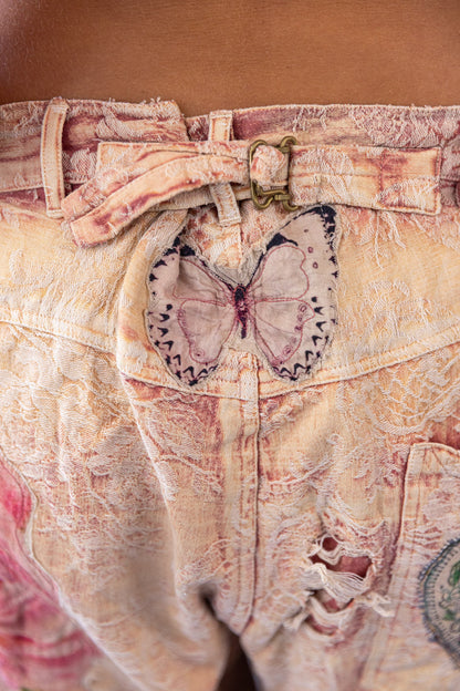 Jacquard Applique Miner Pants in Soleil En Rose by Magnolia Pearl