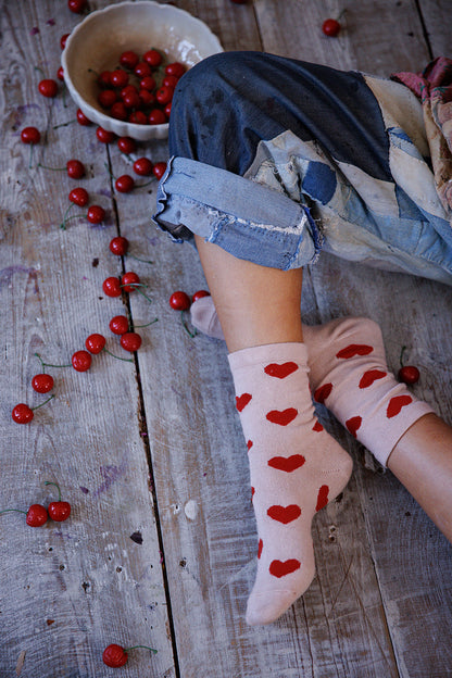 Candy Heart MP Socks in Babylove by Magnolia Pearl