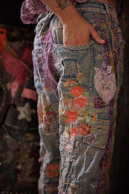 Lady Musette Denims in Washed Indigo by Magnolia Pearl