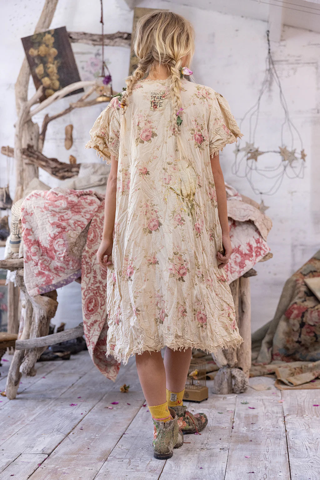 Floral Ada Lovelace Dress in Cottagebird by Magnolia Pearl