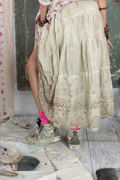 Eyelet Hilma Skirt in Swan by Magnolia Pearl