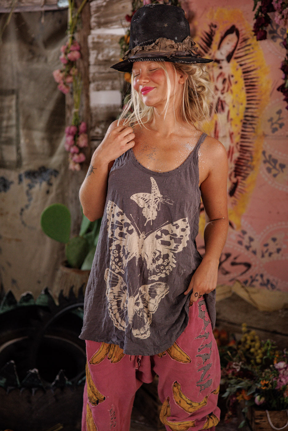 Butterfly Totem Lana Tank in Ozzy by Magnolia Pearl