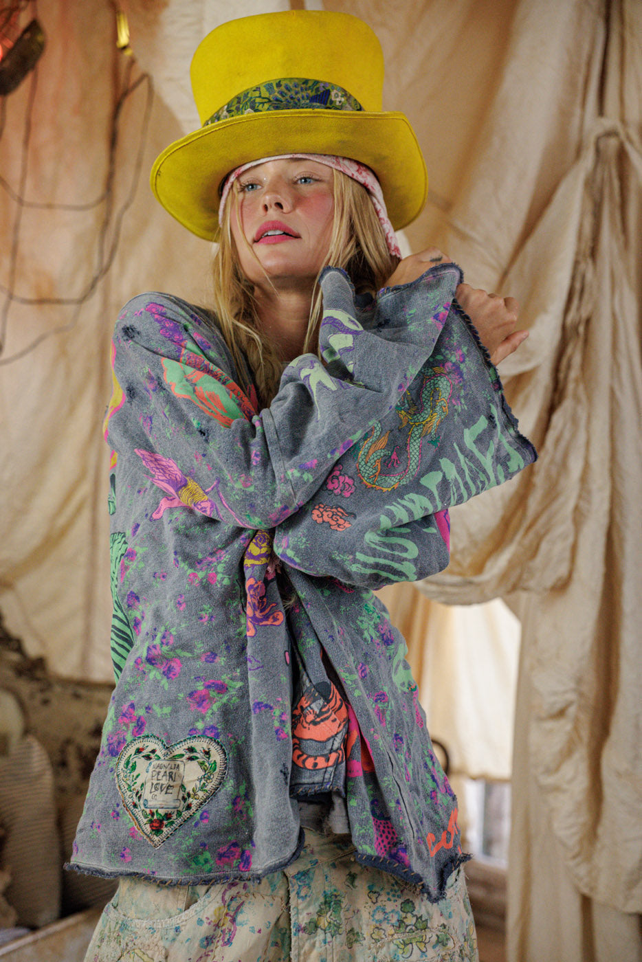 Graphics Raji Hoodie in Prince by Magnolia Pearl