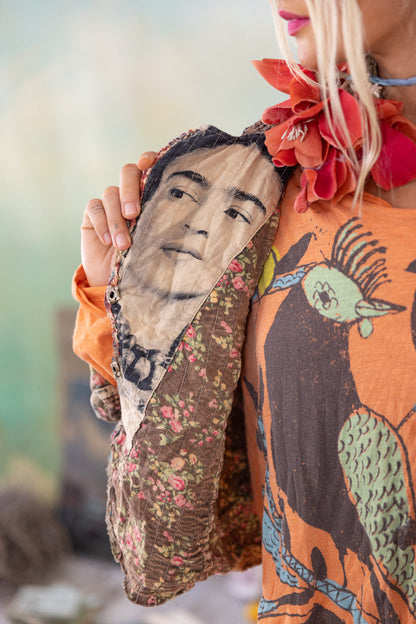 Faces Of Frida Kelley Jacket in Artist Shoot by Magnolia Pearl