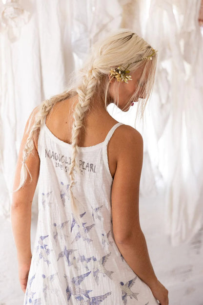 Bird Lana Tank Dress in Indigo Tribute by Magnolia Pearl