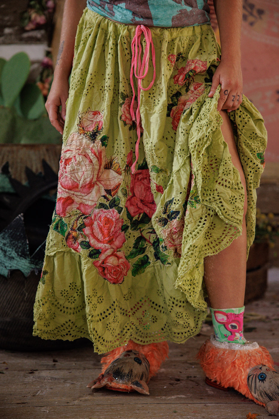 Eyelet Lala Skirt in Yuzu by Magnolia Pearl