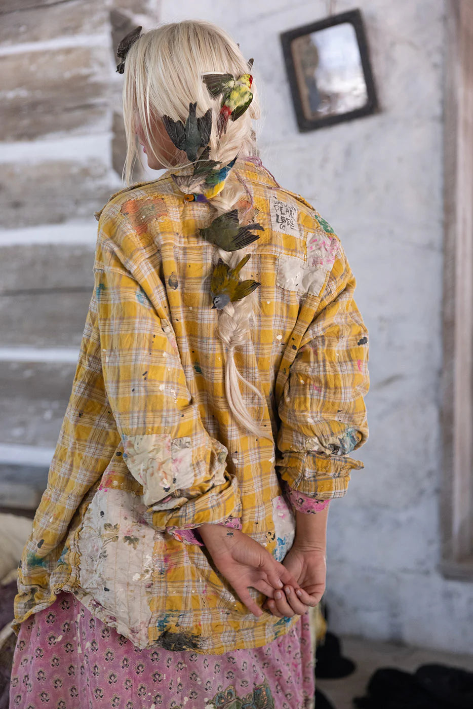 Boyfriend Work Shirt in Sunshine Plaid by Magnolia Pearl