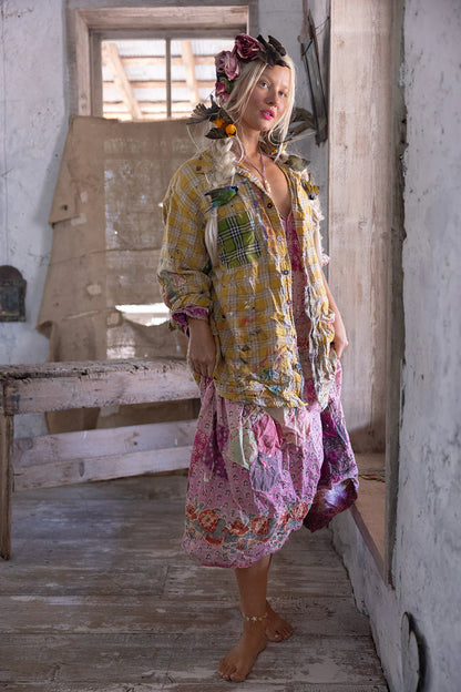 Boyfriend Work Shirt in Sunshine Plaid by Magnolia Pearl