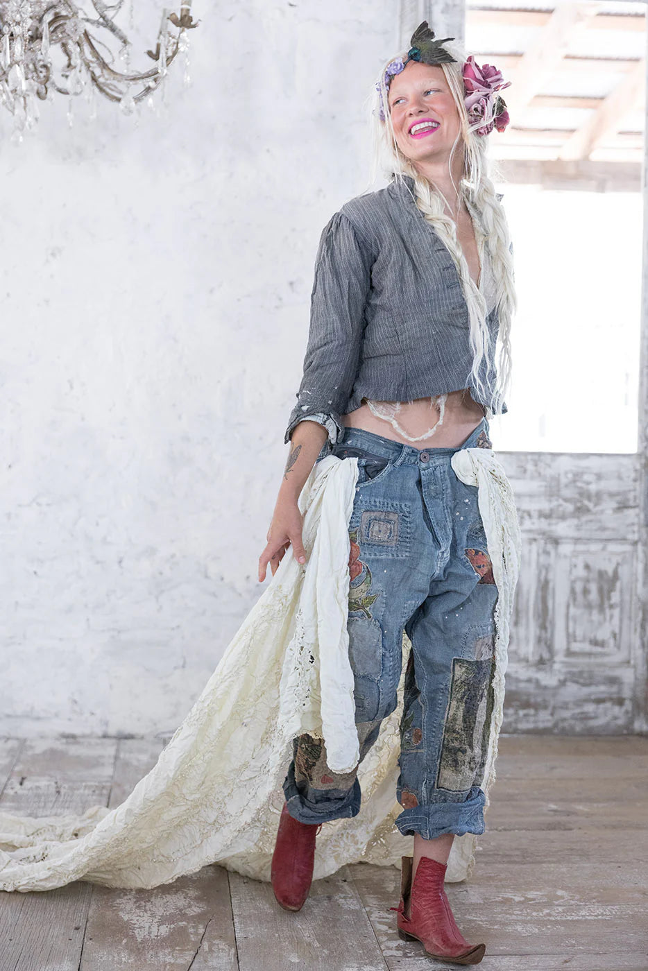 Cartomancy Romeo Denims in Washed Indigo by Magnolia Pearl