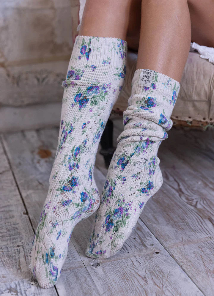 Floral OTK Big Dipper Socks by Magnolia Pearl