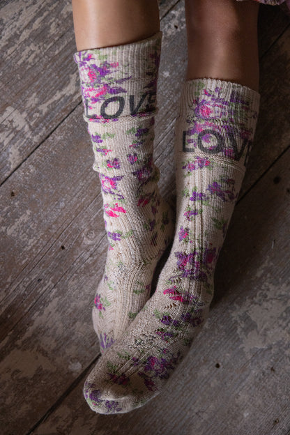 Floral Love Big Dipper Socks in Frida by Magnolia Pearl