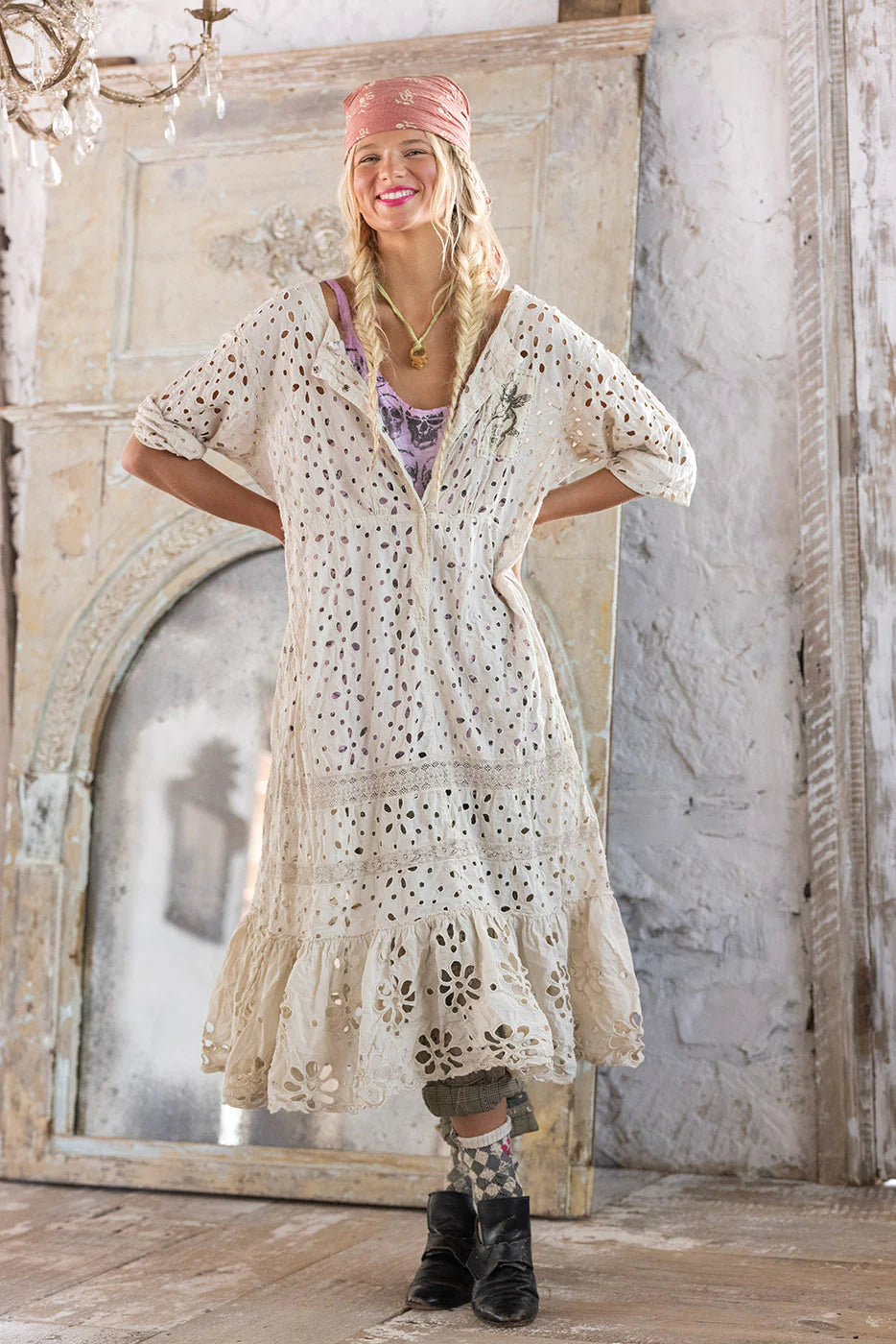 Eyelet Haru Dress by Magnolia Pearl