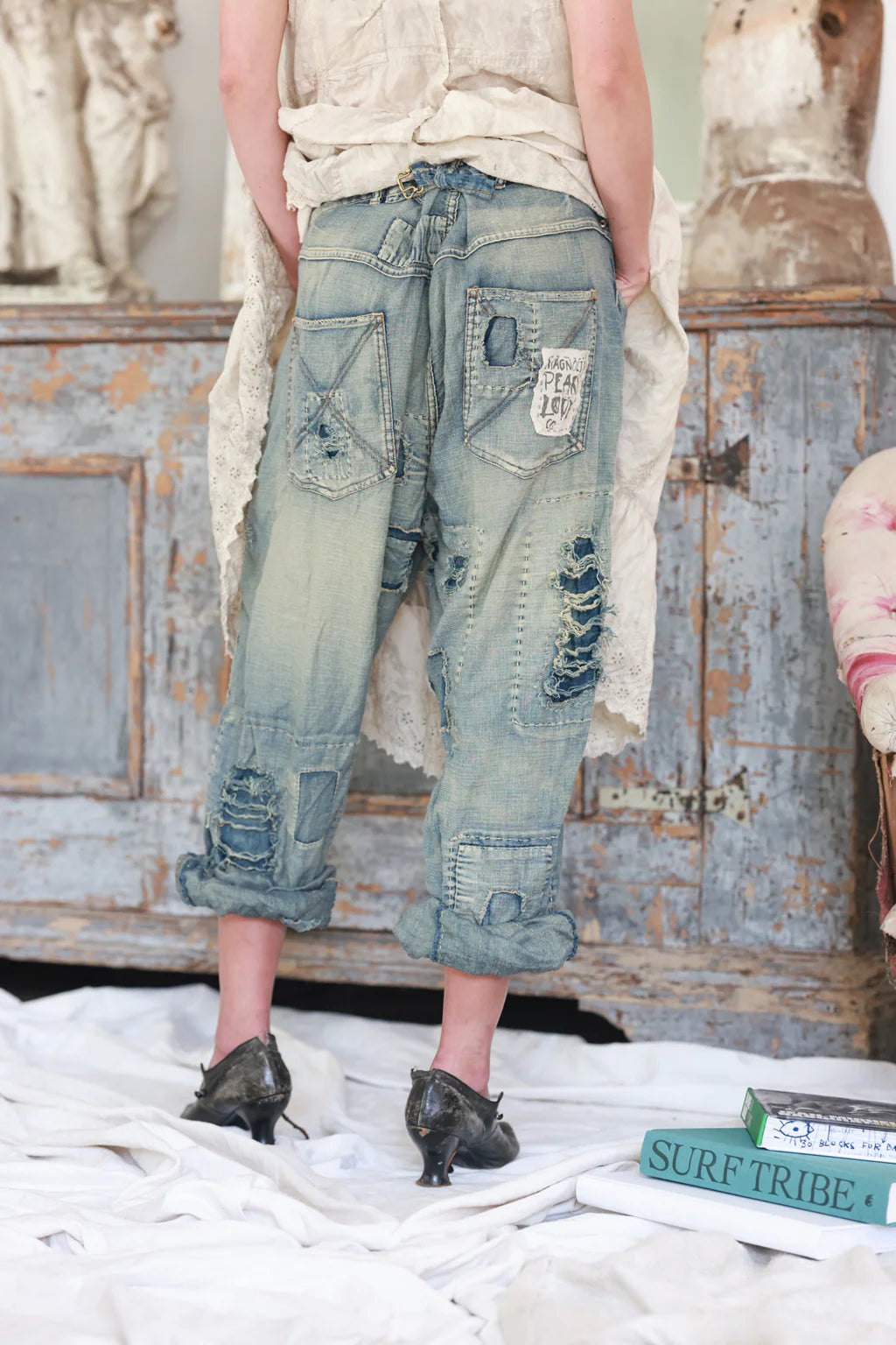 Miner Denims in Washed Indigo by Magnolia Pearl