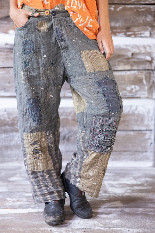 Quilted Miner Pants in Crow by Magnolia Pearl